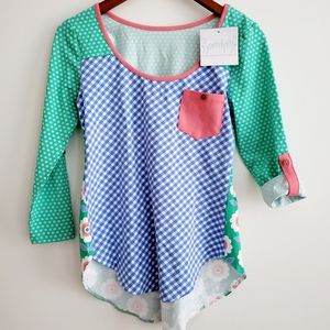 New with tags Serendipity True Blue Tilly Tunic Adult XS